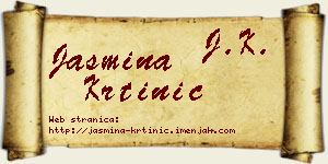 Jasmina Krtinić vizit kartica